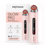 PROTOUCH GLOW PRO Microcurrent Facial Toning Device, 4-in-1 Modes, LED Light, EMS, Electroporation, De-Puffing, Firming, Brightening