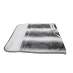 Luxe Heating Pad for Feet | Heated Foot Warmer with Auto Shut Off and 3 Heat Settings | Electric Blanket Toe Warmers for Under Desk or Bed, Grey 22" x 20"