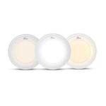 Murphy Aluminium 10W Vega 3-In-1 Round Led Panel Color Changing Surface Light (Cool White/Warm White/Natural White, Pack Of 2)