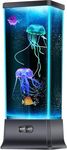 COLORLIFE Cool Jellyfish Tank Aquarium Lamp Night Mood Light for Birthday Holiday Christmas Gifts for Boys Girls Men Wome Home Office Decoration Relaxion