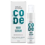 Wild Stone CODE Non Sticky Hair Serum, 50 ML | Shine & Heat Protection | Hair Nourishing Serum with Blend of 5 Natural Oils, Argan Oil | For Dry, Flyaway & Frizzy Hair | Anti-Freeze Hair Serum