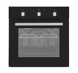 Cookology 60cm Built In Electric Fan Oven - Integrated Single Fan Oven with Mechanical Timer & Grill (Black)