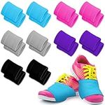 Jiuguva 10 Pairs Dance Shoe Covers Over Sneakers Shoe Covers for Dancing on Smooth Floors Dance Shoe Covers Shoe Socks for Women Ballet Dancers and Turns on Wood Floors