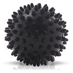 Boldfit Spike Massage Ball for Physiotherapy,High Density Massage Roller for Pain Relief Full Body Acupressure Ball for Foot, Hand, Back Massage Lacrosse Ball Massage for Recovery- Black