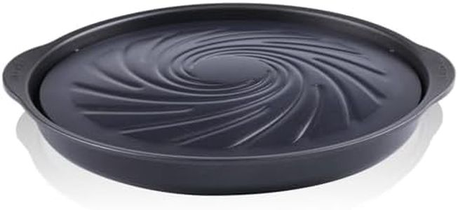 TECHEF - True Grill PAN - Stovetop Nonstick Indoor/Outdoor Smokeless BBQ Grill Set, Including a Grill Plate and Alumium Drip Tray (Dome)