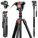 Camera Tripod With Fluid Heads