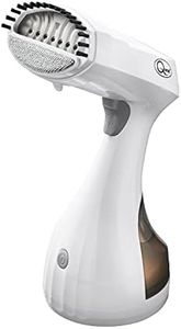 Quest 42779 Clothes Steamer / 1500W / 300ml Capacity / Rapid Heat – Ready For Use In 30 Seconds / Handheld and Portable / 2 Settings / Fabric Brush Attachment / Continuous Steam Function
