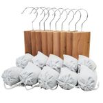 Natural Cedar and Chip Sachets for Closet, 10 x Cedar Blocks & 10 x Cedar Sachets, Aromatic Cedar Chips Sachets for Clothes Storage, Shoes Boxes and Drawers