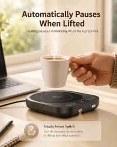 Electric Coffee Mug Warmer – Desktop Beverage Heater Plate