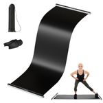 Proberos® Slide Board Mat Fat Burning 6.5ft Sliding Training Mat with Professional Sliding Boots Sliding & Storage Bag Sliding Practice Mat Leg Strength Anti-slip PVC Sliding Training Mat