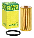 MANN-FILTER HU 719/8 y Oil Filter - CARS + TRANSPORTERS, White