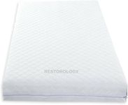 Travel Cot Mattress to fit Red Kite, Graco, Bugaboo Stardust, Hypoallergenic Quilted Anti allergenic Zip Removeable Cover- UK Made - Size 93 x 64 x 7.5 cm