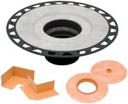 Schluter Kerdi-Drain ABS Flange Shower Drain Kit with Seamless Bonding Integration - Ideal for New and Renovation Projects - 2-Inch Outlet - KD2FLKABS