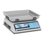 TEM Price Computing Scale Industrial Scale Retail Trade Approved 30kg/10g Dual LCD TEM030C-PZR-B1 (Battery, Adapter, Weighing Surface 27.8x32.8cm, RS-232 Interface)