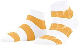 FALKE Women's Hyper Pop Striped Socks, White (White 2000), 5-7.5, 1 Pair