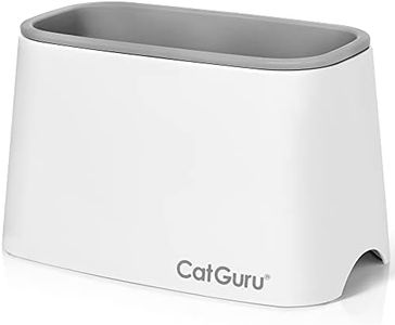 CatGuru Premium Cat Litter Scoop Holder, Scooper Caddy, Scoop Stand Pairs with Any Cat Litter Box and Fits Most Cat Litter Scoops (White)