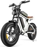 ENGWE M20 Electric Bike for Adults - 1000W 28mph Moped Ebike 48V26A Dual Battery 20 * 4.0" Fat Tire All Terrain Off Road Dirt Bike Full Suspension Max 94Miles Long Range 7-Speed UL Certified, White