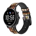 Beer Cans Collection Leather & Silicone Smart Watch Band Strap For Fossil Wristwatch Size (20mm)