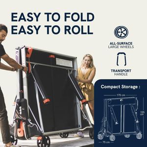 Cornilleau 600X Outdoor Table Tennis – Blue Weatherproof Ping Pong Table