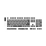 HyperX Pudding Keycaps 2 - Full Key Set - PBT - 112 Keys - Black