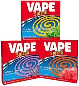 Vape Spirali Anti Zanzare Repellente Insetti (3x10 Zampironi)