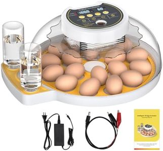 18 Egg Incubator with Automatic Egg Turning and Humidity Control, Egg Incubators for Hatching Eggs Chicken Ducks Goose Quail Pigeon Turkey, Fully Automatic Incubator for Home Classroom Lab Farm