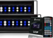 Current USA Orbit Marine IC PRO 48-60" Inch Dual LED Saltwater Reef Marine Aquarium Light | 24 Hour IR Lighting & eFlux Wave Pump Control | Adjustable Color Spectrum for Fish Tank (4227)