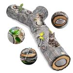 GRETMIX Cat Tunnels for Indoor Cats, 3 Way Cat Tunnels with 5 Holes and Leaves, Peekaboo Cat Cave to Chase and Play - Pop Up Collapsible - Connect More Tunnels for Large Cat, Puppy, Kitten