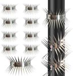 LEHUOJIA Bird Spikes 9pcs Full Length 355 inches, Fence Spikes can be Bent at Will, Allowing You to Easily Install Them for Fences, Walls, Houses, Pipes and Other Scenes