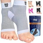 Bitly Plantar Fasciitis Sock - Ankle Support Socks - Compression Sleeve for Men & Women - Foot Support Brace to Relieve Pain, Improve Circulation & Heal - Pair