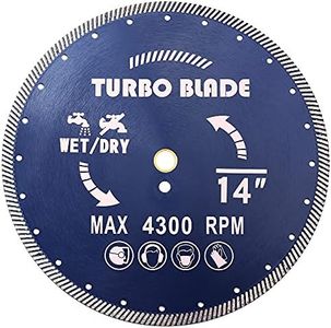 14" Diamond Turbo Saw Blade Granite Blade for Cutting Granite Marble (14")