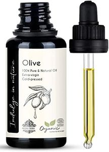 Aroma Tierra Organic Olive Oil - 100% Pure, Organic, Extra Virgin, Cold Pressed - For Face, Body, Hair, Nail, Baby - 30ml