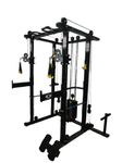 GYM24 EQUIPMENTS Functional Trainer with Power Rack Model Jumbo 100 kg Iron Weight Stack (Iron Weight)