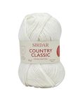 Sirdar Country Classic DK Double Knitting, White (850), 50g