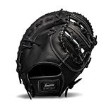 Franklin Sports Baseball Fielding Glove - Men's Adult and Youth Baseball Glove - CTZ5000 Black Cowhide Glove - 12.5" Dual-Bar Web for First Base Players