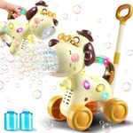 Nicmore Automatic Bubble Machine for Toddlers: Portable Dog Bubble Maker Blower Toys for 3 4 5 6 Year Old Boy Girl Kids Outdoor Toys for Easter Party Birthday