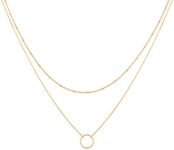 MEVECCO Gold Layered Choker Necklac