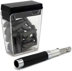 ULTRA STEEL 26-Piece Magnetic Driver Bits Set, CR-V Steel, Manual Power Source, Includes Bit Guide, PH2 X 20, SQUARE S1X1, S2X1, S3X1 STAR T20X2