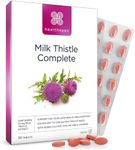 Healthspan Milk Thistle Complete (90 Tablets) | 50mg Milk Thistle Extract | with B Vitamins, Calcium & Choline to Support Your Digestive Health & Liver Function | Vegan Friendly
