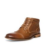 Steve Madden Men's Jotter Combat Boot, Dark Tan, 11.5 UK