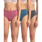 Jockey Women's Cotton Hipster (Pack of 3) (1406_Dark Prints_XXL)(color may vary)