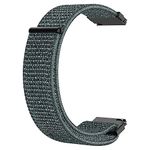 ACM Watch Strap Nylon Soft Loop 20mm compatible with Garmin Forerunner 245 Smartwatch Sports Band Grey