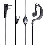 PNI Headphones with microphone and acoustic tube HS82 with 2 pin Kenwood plug