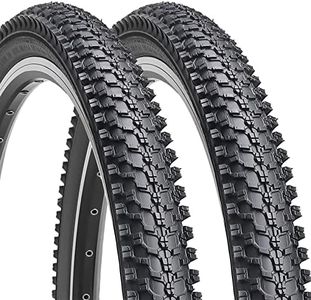 Hycline 2 Pack Bike Tire,26x1.95 Inch Folding Replacement Tire for MTB Mountain Bicycle-Black Pair (2 Tires)