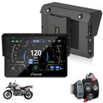 CARPURIDE W502BS PRO for BMW Motorcycle CarPlay & Android Auto Dual Bluetooth, 5" Waterproof GPS Navigation Screen, Data Reading,Native Wonder, TPMS, Light Sensor, Music Sharing, Intercom, 16-Pin