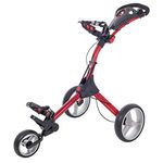 Big Max IQ Plus Golf Trolley, Color- Black/Red