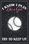 Softball Journal - Girl's Softball Gift: A blank lined softballball notebook that makes a fun softball gift for teen girls, women's softball gift, ... team softball gifts, softball gifts for girls