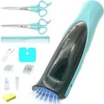 Kallwong Cordless Vacuum Hair Clipper for Baby,Wireless Beard & Hair Trimmer,Rechargeable Waterproof Home Haircut Kit Kids & Men, Automatic Hair Suction, with Professional Hair Scissors