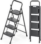 KINGRACK Folding 4 Step Ladder, Por