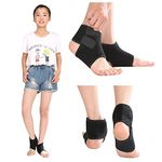 Child Ankle Support Boys Girls Ankle Brace Elastic Compression Ankle Strap Breathable Foot Wrap Protector for Sprained Ankle, Running, Cycling, Dancing, Skating, Skateboard, Basketball, 1 Pair